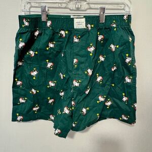 MENS AMERICAN EAGLE SNOOPY WOODSTOCK STRETCH BOXER SHORTS SIZE M (32/34)